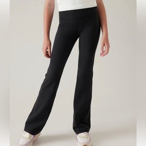 Athleta Girl High Rise Chit Chat Black Flare Legging XL